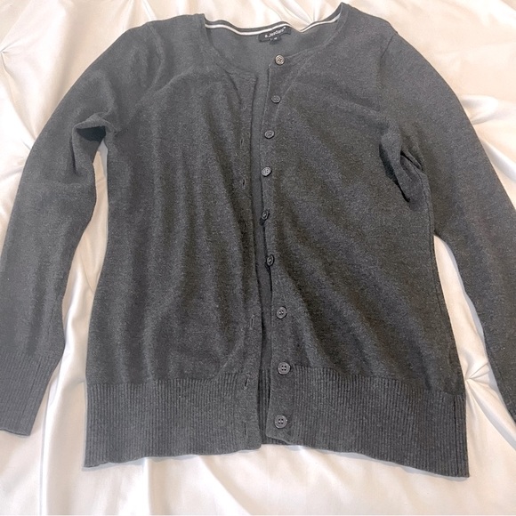 a.Jesdani Women Cardigan Charcoal Gray Small - Picture 2 of 5